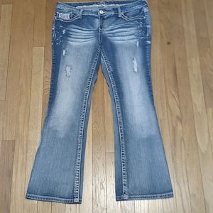 VANITY CURVY BOOT CUT JEANS 32 14 REG
